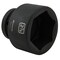 Dynamic 1" Drive Standard Socket, Black Phosphate, Tools 2-3/8" X 1" Drive, 6 Point Standard Length D025376 - alternate 4
